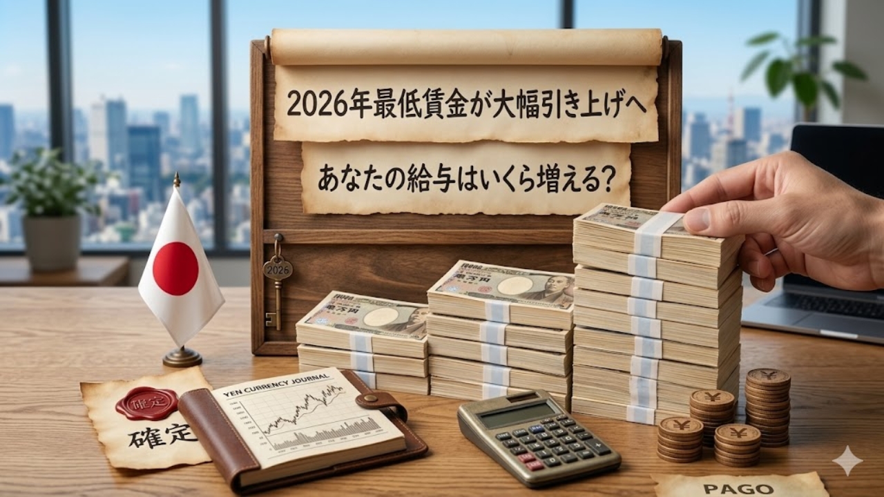 【最新】2026年最低賃金アップで月収はどう変わる？全国の影響を完全解説